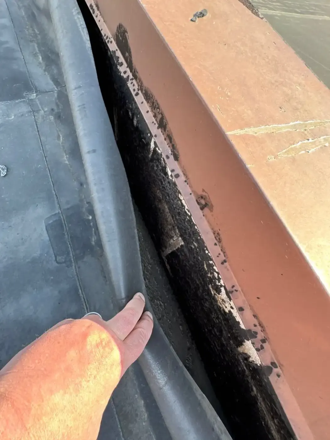 Flashing and seam work in Sharpsville