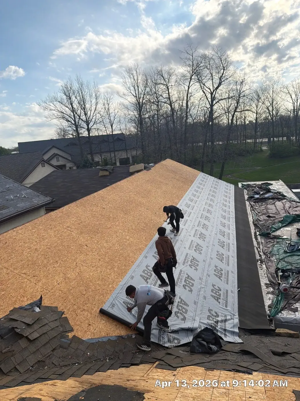 Commercial roof inspection documented in Sharpsville